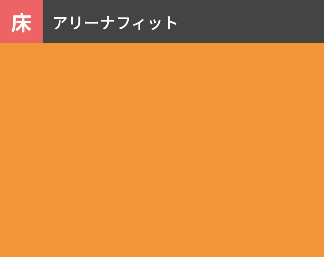 床：アリーナフィット